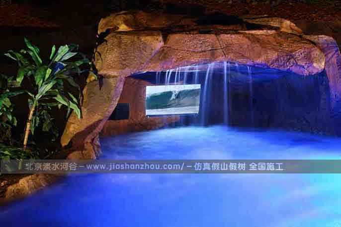 水泥假山可以做出比真山还好的效果用多图为您展示