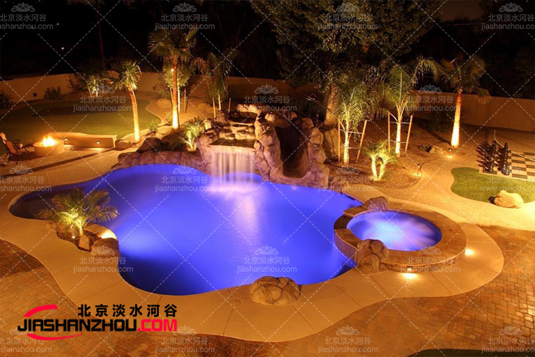 塑石假山在新加坡的设计案例是按照盘古七星酒店的样板制作