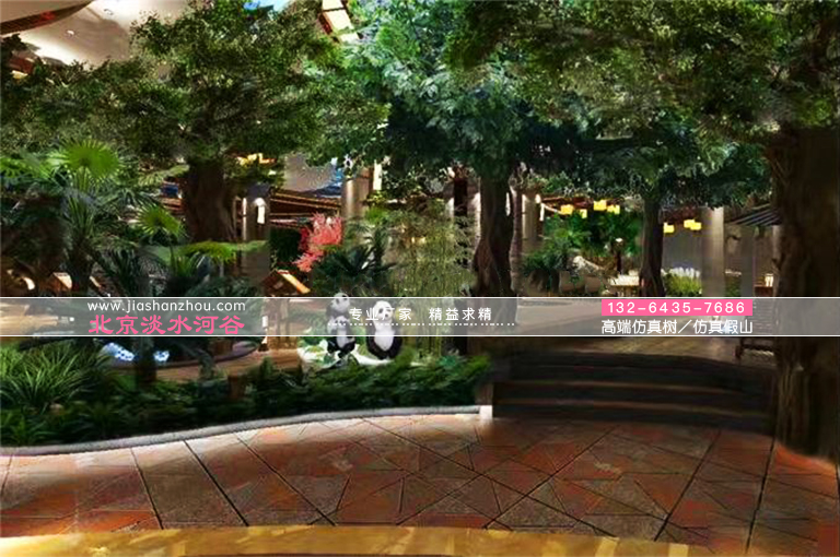 担心深冬没有景致可看-室内仿真树花园即将大放光彩