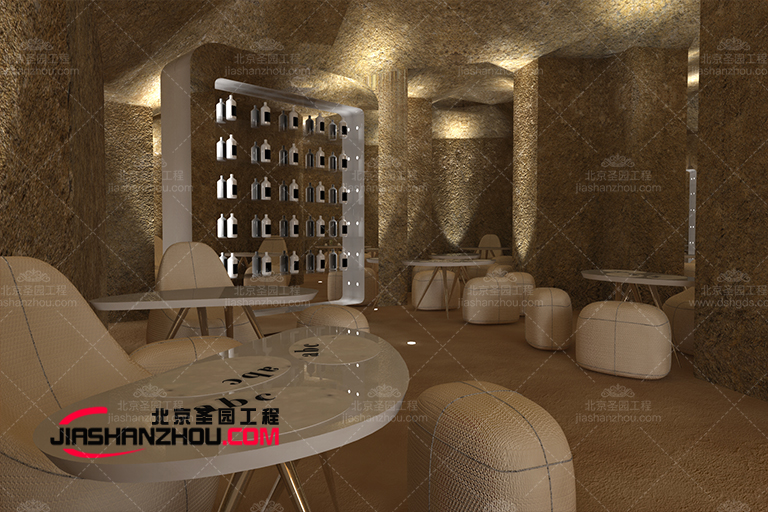 人造盐疗咖啡厅装饰方案怎么样看看圣园的就知道了