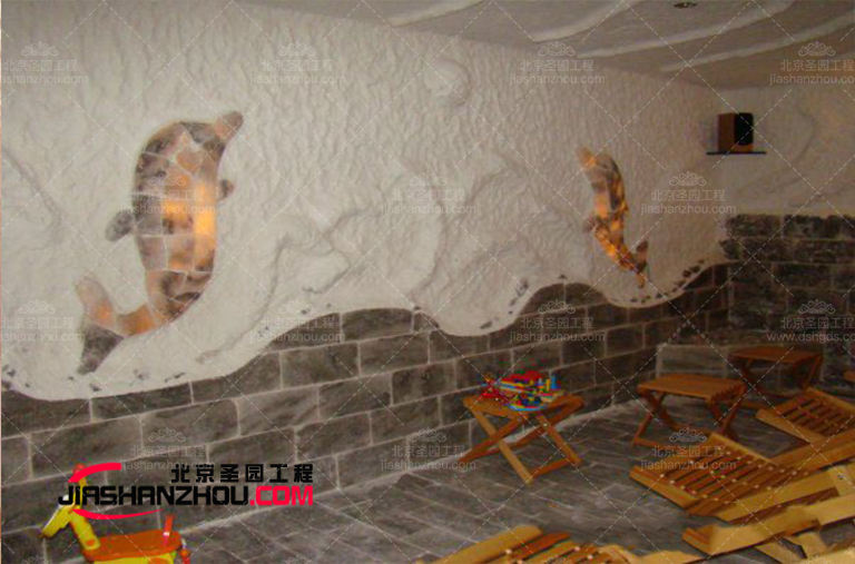 地中海风格是仿真盐洞酒店受欢迎的室内装饰风格之一