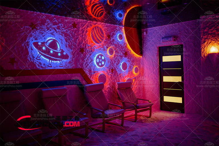 洞穴主题汗蒸盐疗房制作方案遵循简单优雅的设计原则