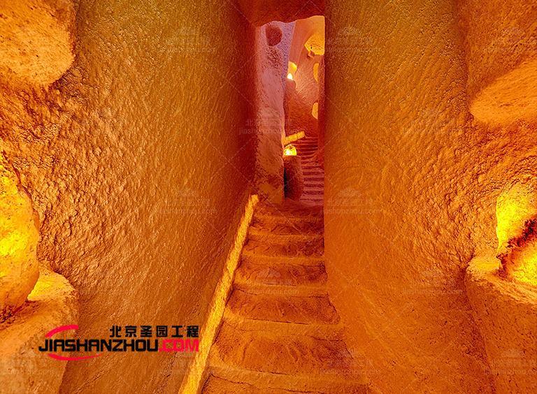 四川仿真盐洞酒店为养生者的休息空间带来欢快明亮的特色