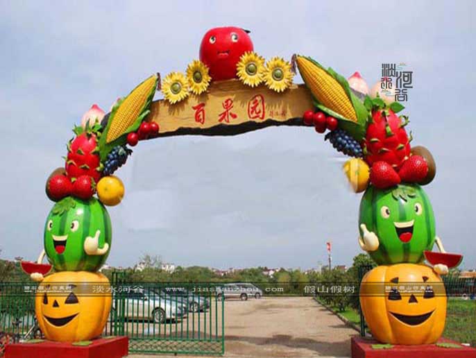 仿真树大门