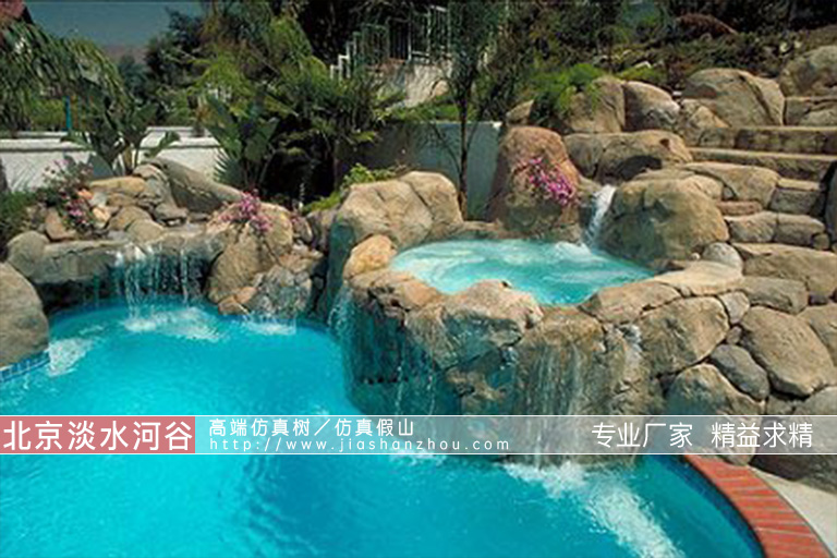水池假山景观鱼池