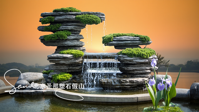 千层石假山