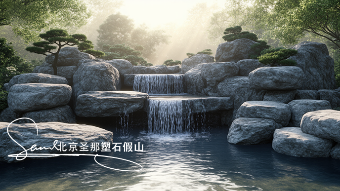 假山鱼池