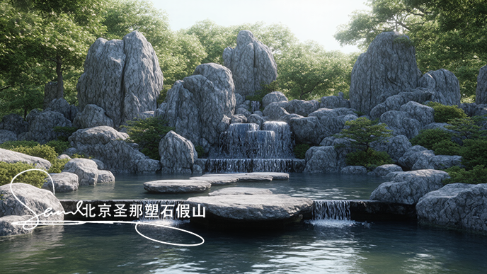 假山鱼池