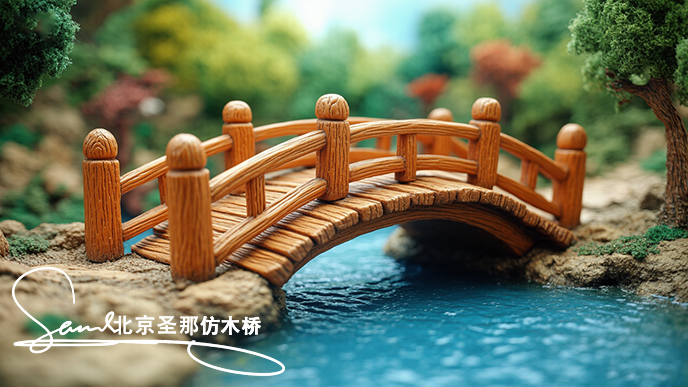 水泥仿木桥