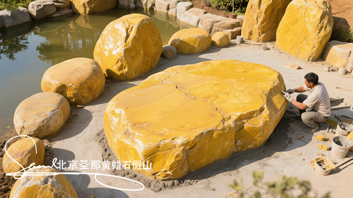 仿真黄蜡石