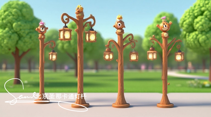 卡通灯杆