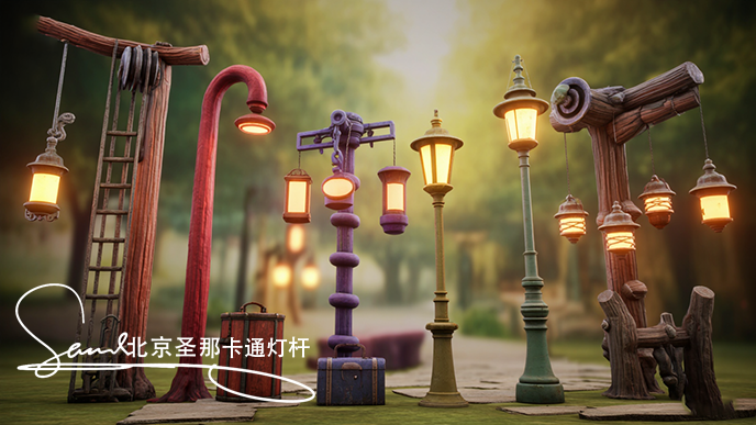 卡通灯杆