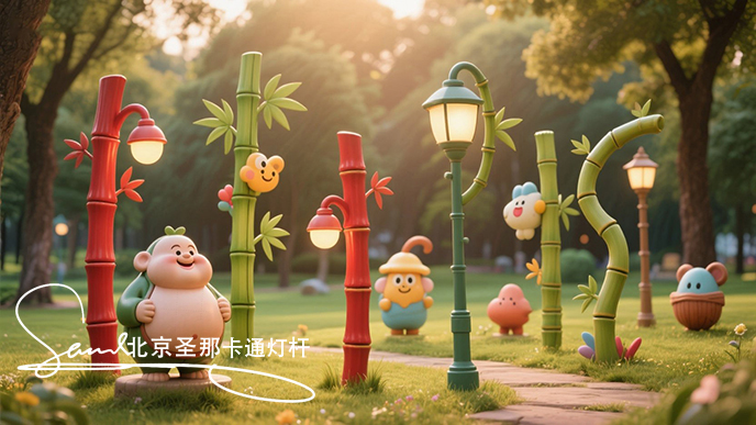 卡通灯杆