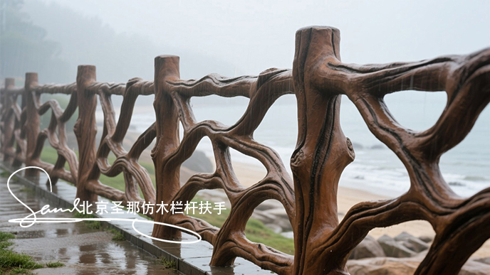 jimeng-2025-06-25-1786-正在施工制作的安全围栏设计，线条流畅自然，给人柔和灵动之感。为空间增添活泼与艺术....jpeg