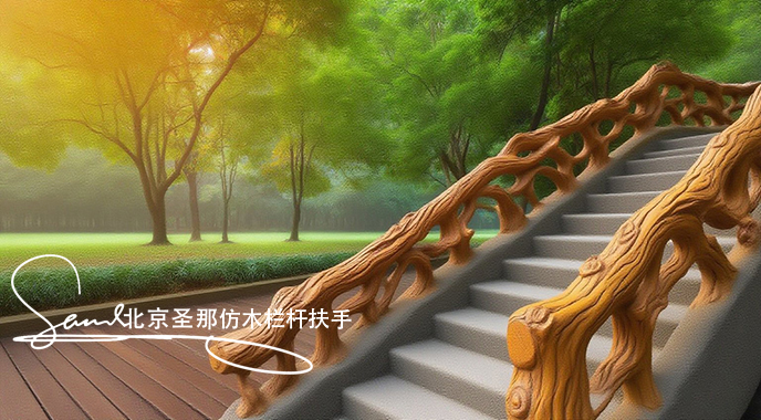 jimeng-2025-06-25-2424-正在施工制作的旅游区楼梯室外安全围栏设计制作过程，美工正在施工制作，先用钢筋焊接....jpeg