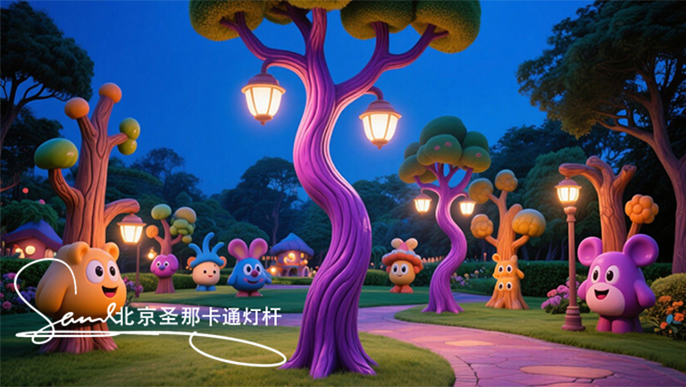 卡通灯杆