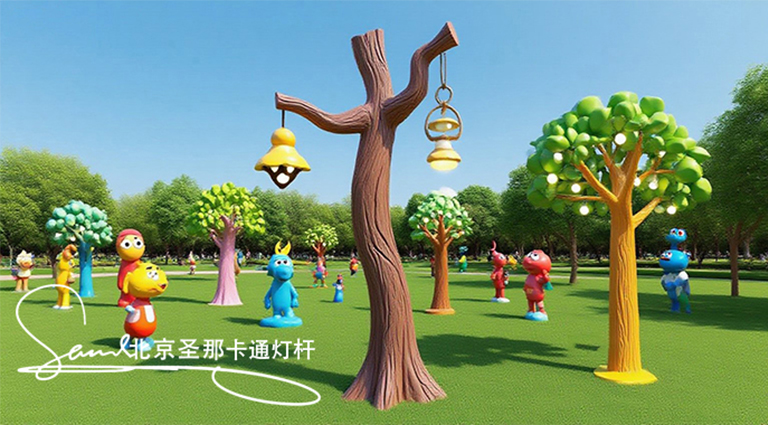 卡通灯杆