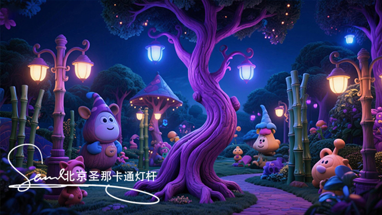 水泥仿木灯杆