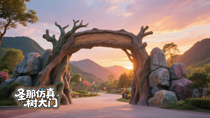 仿真树大门.jpeg 仿真树大门