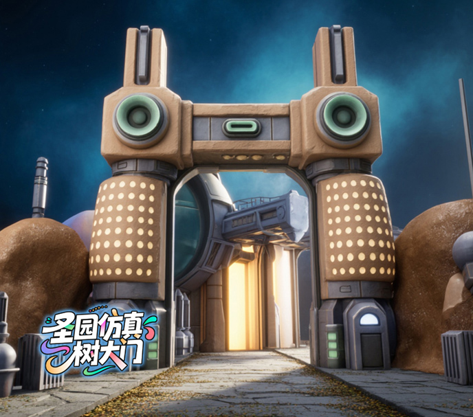 仿真树大门.jpg 仿真树大门