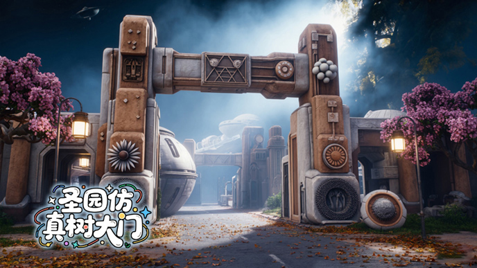 仿真树大门.jpg 仿真树大门