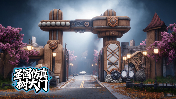 仿真树大门.jpg 仿真树大门