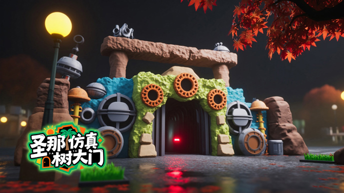 仿真树大门.jpg 仿真树大门