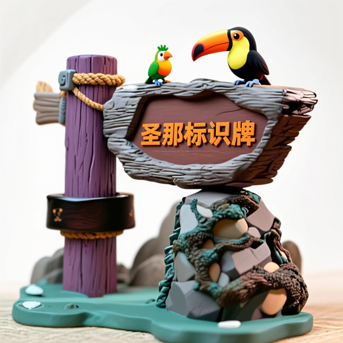 水泥仿木标识牌.jpg 水泥仿木标识牌