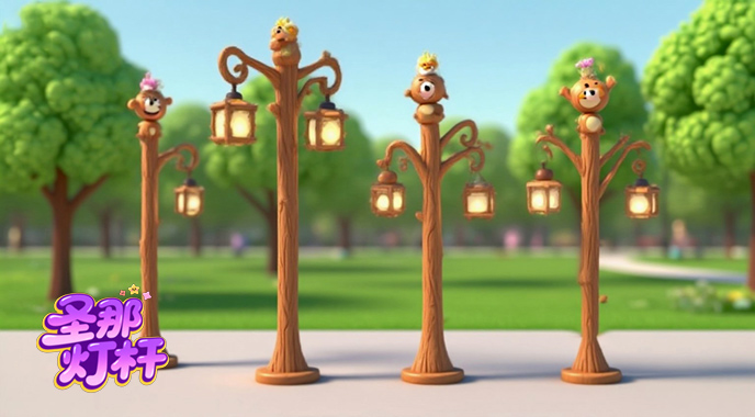 卡通灯杆.jpeg 卡通灯杆