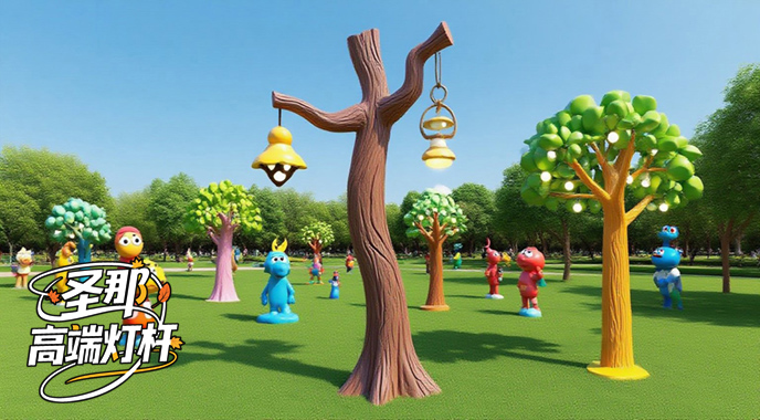 卡通灯杆.jpeg 卡通灯杆