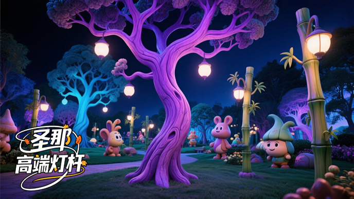 卡通灯杆.jpeg 卡通灯杆