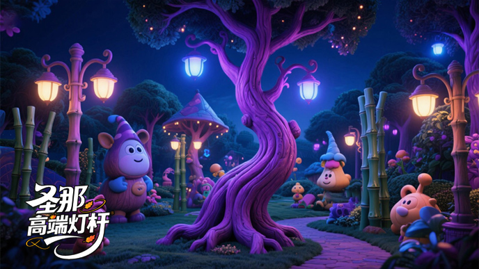 卡通灯杆