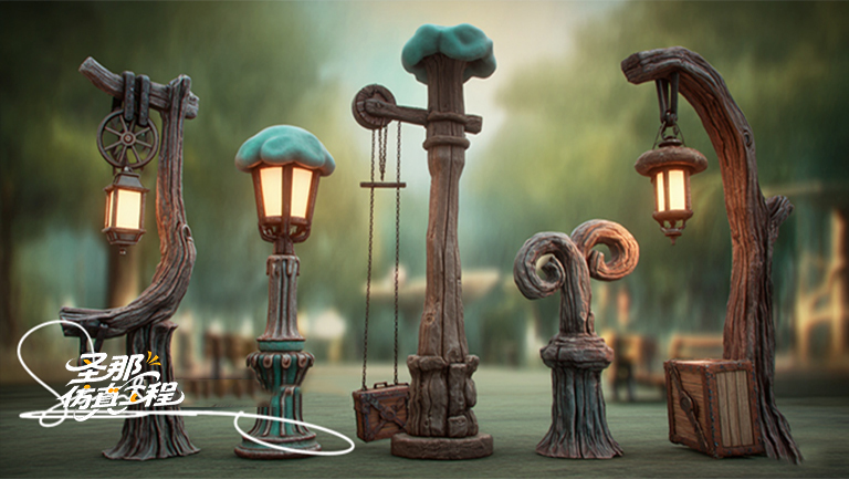 卡通灯杆.jpg 卡通灯杆