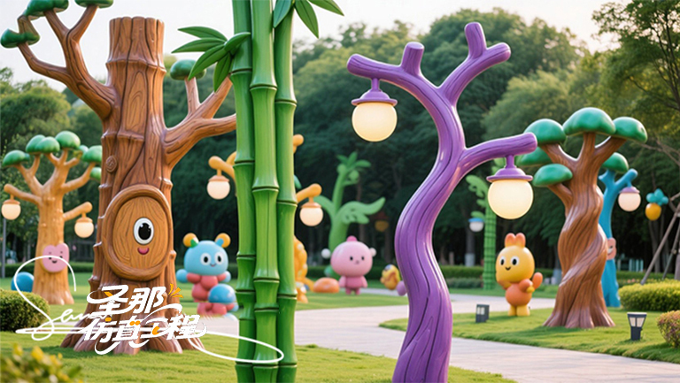 水泥仿木灯杆.jpg 水泥仿木灯杆